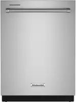 KitchenAid - 24" Top Control Built-In Stainless Steel Tub Dishwasher with 3rd Rack, FreeFlex, 44 dBA - Stainless Steel