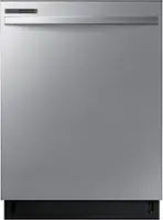 Samsung - 24” Top Control Built-In Hybrid Stainless Steel Tub Dishwasher with Height-Adjustable Rack, 53 dBA - Stainless Steel