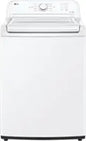 LG - 4.3 Cu. Ft. High-Efficiency Top Load Washer with SlamProof Glass Lid - White